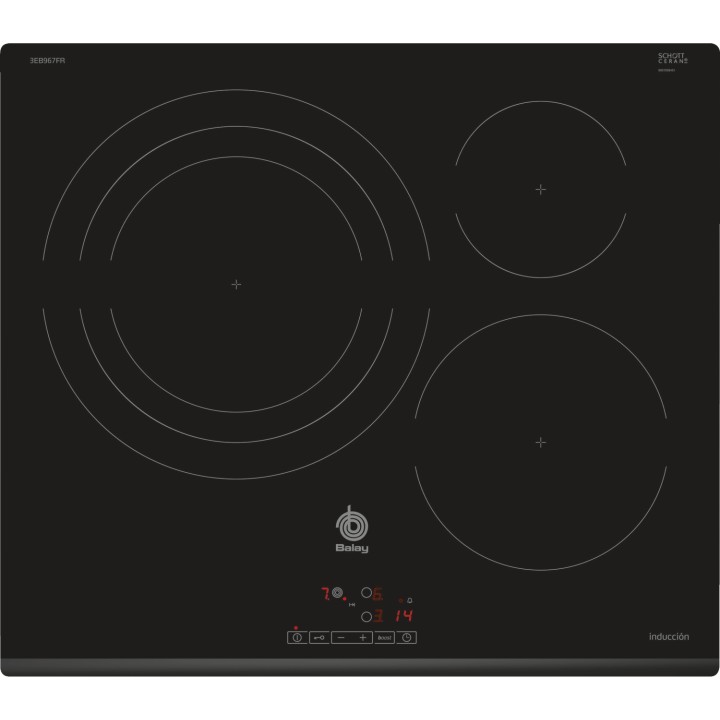Balay 3EB967FR hobs Negro Integrado Con placa de inducción 3 zona(s)