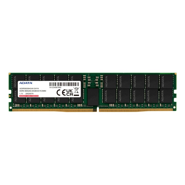 ADATA AD5R560064G40-SHYA módulo de memoria 64 GB 1 x 64 GB DDR5 5600 MT/s 288-pin DIMM ECC