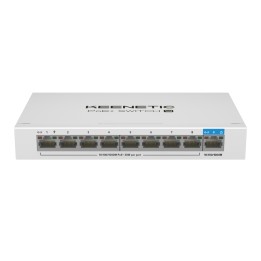 Keenetic PoE+ Switch 9 (KN-4710) Switch Gigabit de 9 puertos con 8 puertos PoE+ y asignación de energía de 120 W