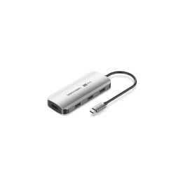 Vention TGESB base para portátil y replicador de puertos Alámbrico USB 3.2 Gen 1 (3.1 Gen 1) Type-C Gris