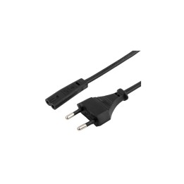 Gembird PC-184/2 cable de alimentación Negro 1,8 m Enchufe tipo C C8 acoplador