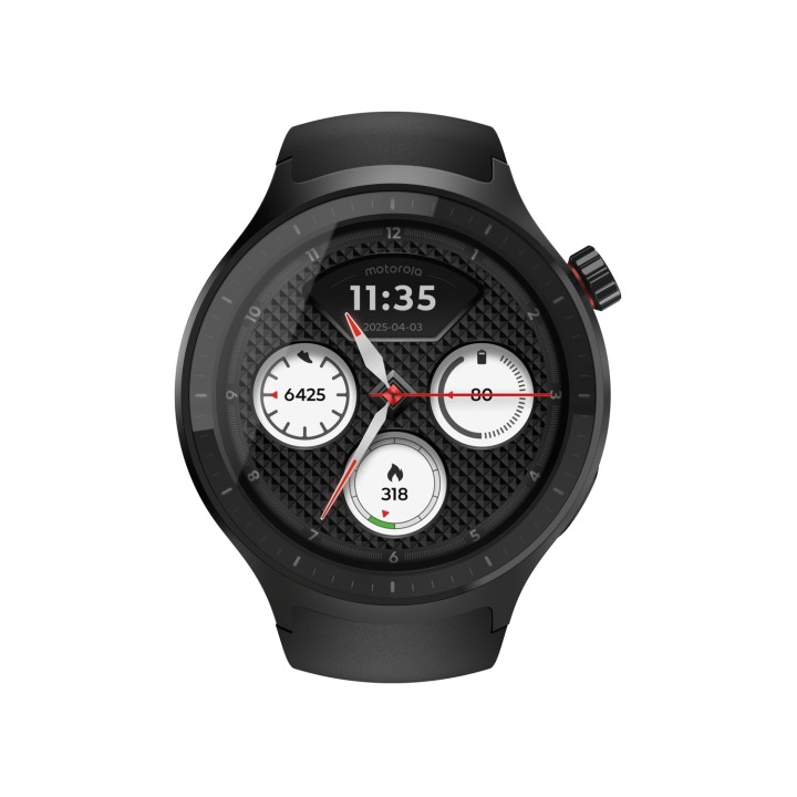 Motorola Moto Watch 3,63 cm (1.43") OLED 47 mm Digital Pantalla táctil Negro GPS (satélite)