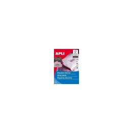 ETIQUETAS AUTOADHESIVAS APLI 500 HOJAS A4 1 ETIQUETA POR HOJA CANTOS RECTOS BLANCO 01788