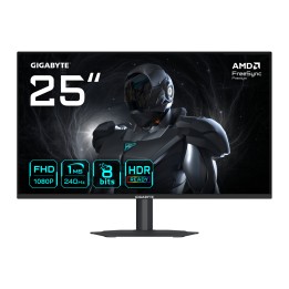 GIGABYTE G25F2A Monitor Gaming 25" FHD - 1920 x 1080, 240Hz, 1ms, 300 cd/m², Display HDR 10, HDMI 2.0, DisplayPort 1.4