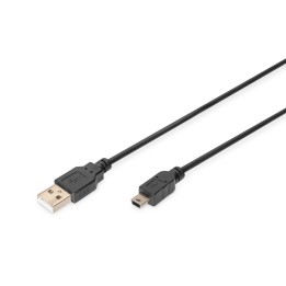 Digitus Cable de conexión USB-A - Mini-B, 1 m