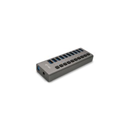 i-tec USB 3.0 Charging HUB 10 port + Power Adapter 48 W Gris