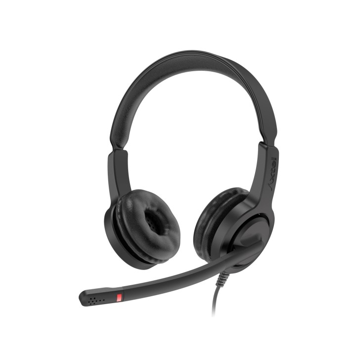 Axtel VOICE UC28 stereo USB-A Auriculares Alámbrico Diadema Oficina/Centro de llamadas USB tipo A Negro