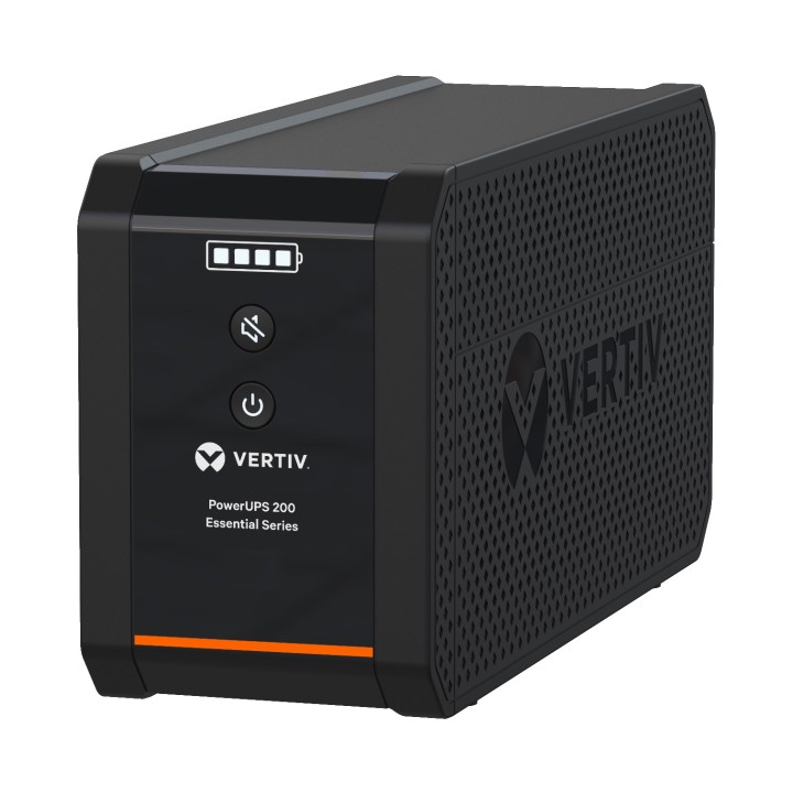 Vertiv PowerUPS 200 Essential PSA6E-600IT-SCH, 600VA/315 W, AVR, baterías sustituibles por el usuario, backup de batería, 4
