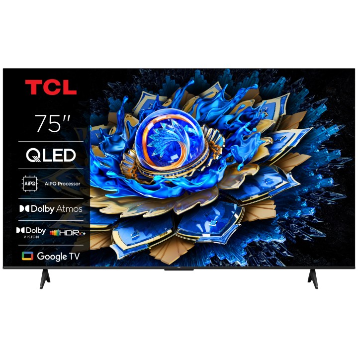 TCL T69C 75T69C Televisor 190,5 cm (75") 4K Ultra HD Smart TV Wifi Negro 350 cd / m²