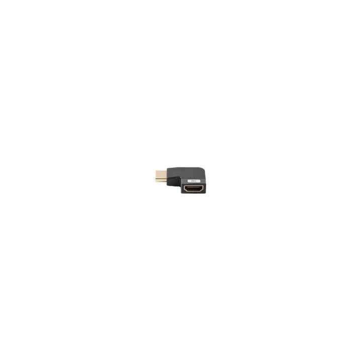 Lanberg AD-HDMI-09 adaptador de cable de vídeo HDMI tipo A (Estándar) Negro, Plata