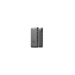 Acer HP.DSCAB.022 base para portátil y replicador de puertos Alámbrico USB 3.2 Gen 1 (3.1 Gen 1) Type-C Plata