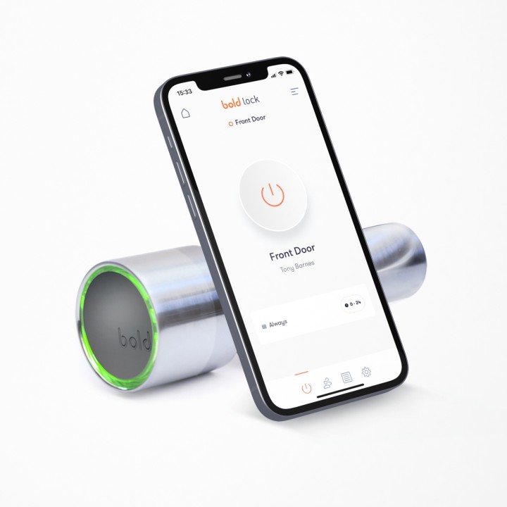 Bold Smart Lock Cerradura inteligente SX-33 Bluetooth IOS Android Acero Plata