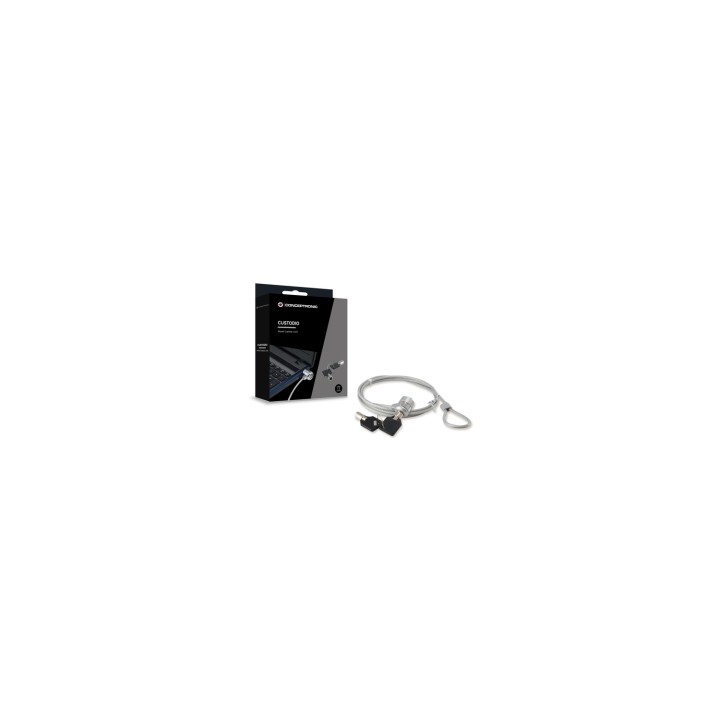 Conceptronic CNBSLOCK15 cable antirrobo Plata 1,5 m