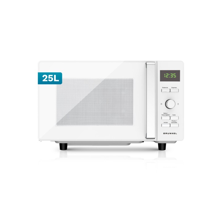 Grunkel MWD-25FLAT microondas Blanco Solo microondas Encimera 25 L 800 W