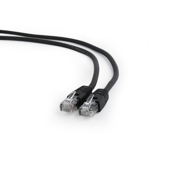LATIGUILLO GEMBIRD CAT 6 UTP 1METRO NEGRO PP6U-1M/BK