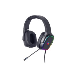 Gembird GHS-SANPO-S300 auricular y casco Auriculares Alámbrico Diadema Juego USB tipo A Negro
