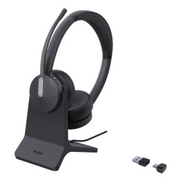Yealink BH70 Dual with Stand USB-C/A Headset Auriculares Inalámbrico Diadema Oficina/Centro de llamadas USB tipo A Bluetooth