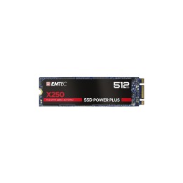 Emtec X250 Disco ssd M.2 512gb serial ATA III 3D nand negro