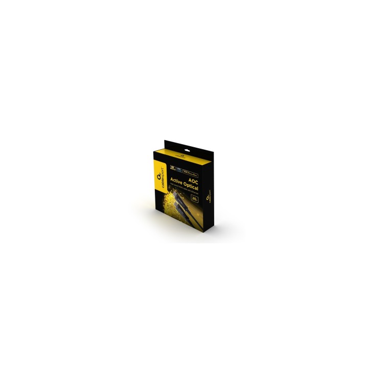 Gembird CCBP-HDMID-AOC-20M cable HDMI HDMI tipo A (Estándar) Negro