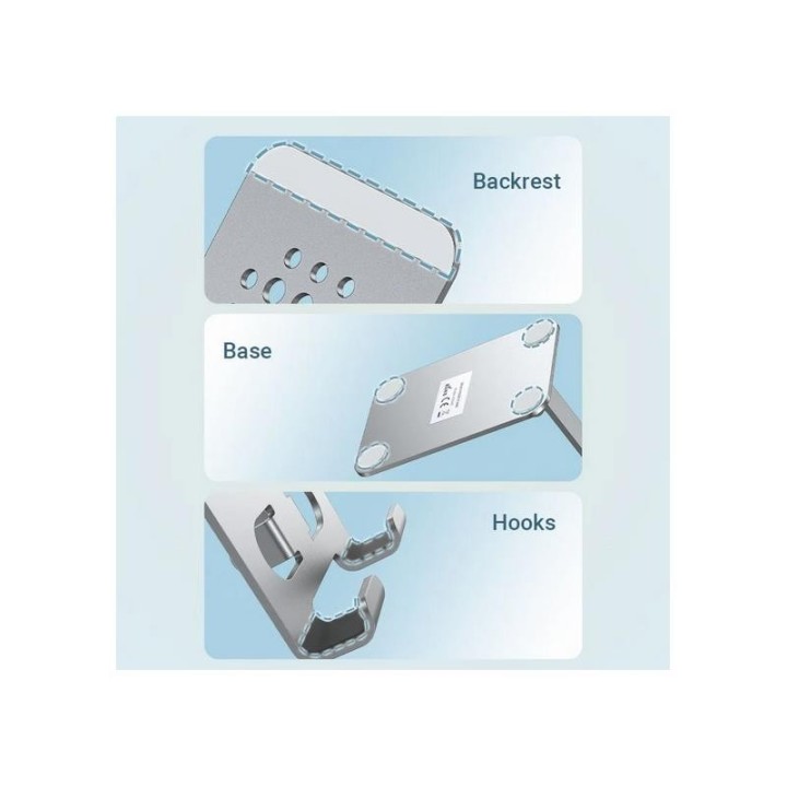 SOPORTE VENTION SOBREMESA PARA SMARTPHONE/TABLET 360º SILVER