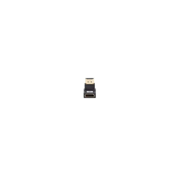 Lanberg AD-HDMI-07 adaptador de cable de vídeo HDMI tipo A (Estándar) Negro, Plata