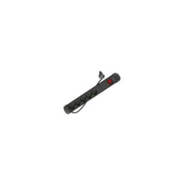 Lanberg SP1-05F-0150-BK base múltiple 1,5 m 5 salidas AC Interior Negro