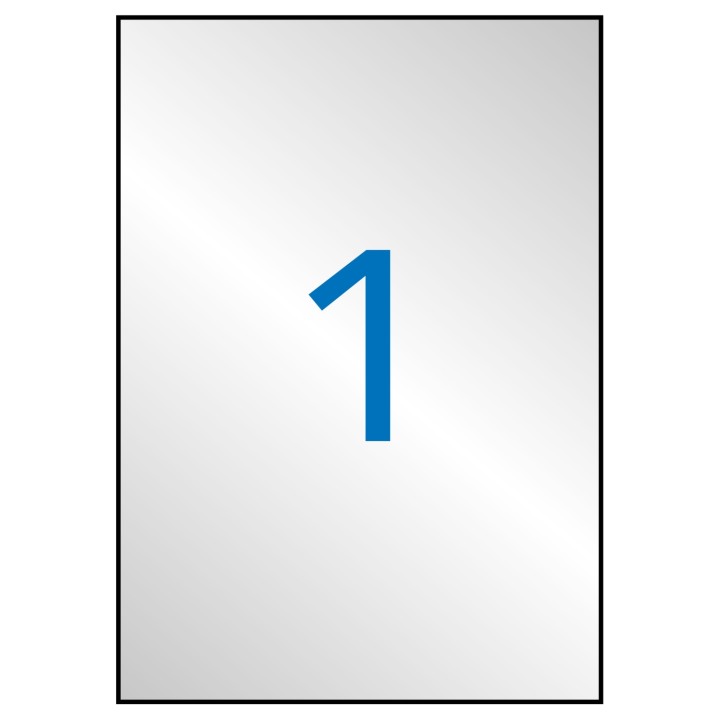 APLI 10071 etiqueta autoadhesiva Plata 20 pieza(s)