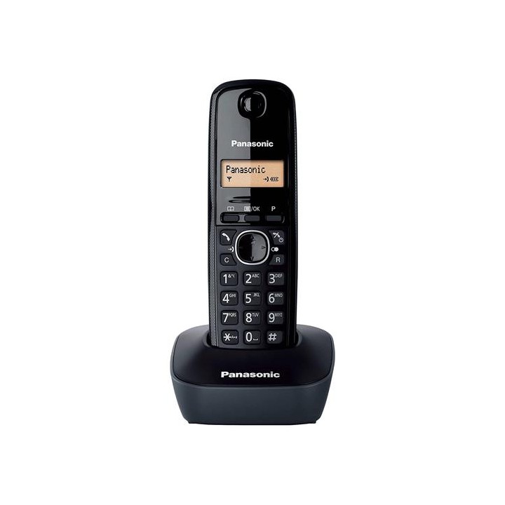 PANASONIC KX-TG1611SPH Teléfono Inalámbrico Dect Negro