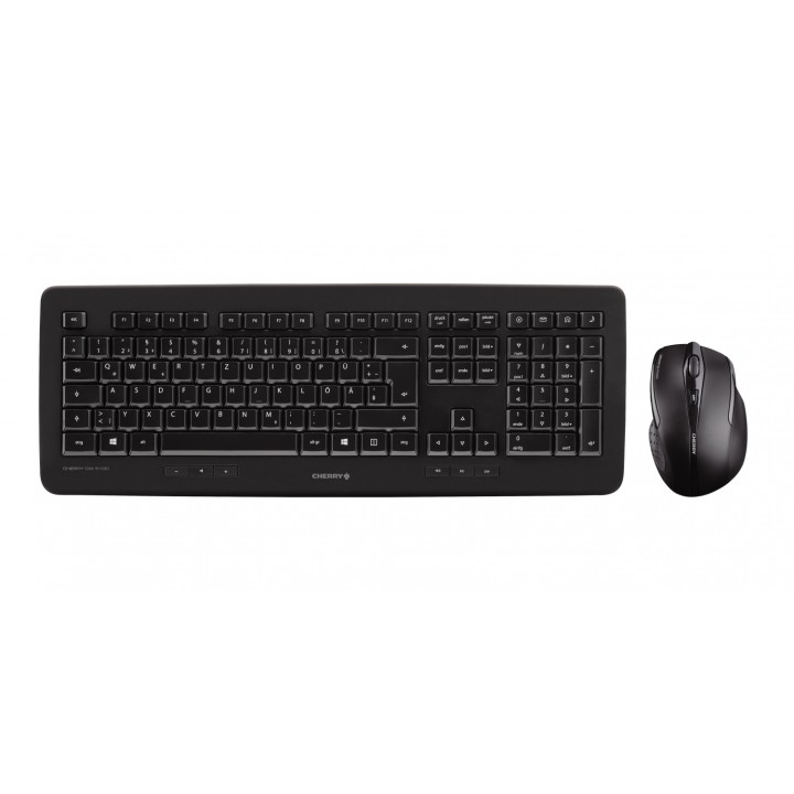 CHERRY DW 5100 teclado RF inalámbrico QWERTZ Alemán Negro