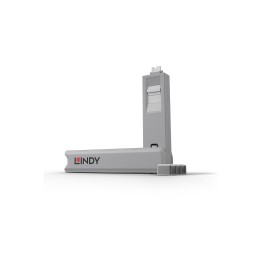 Lindy 40427 bloqueador de puerto Bloqueador de puerto + clave USB Tipo C Blanco 5 pieza(s)