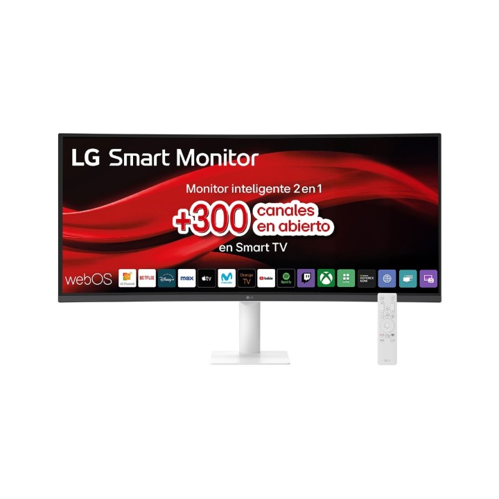 LG 34U601SA-W pantalla para PC 86,4 cm (34") 3440 x 1440 Pixeles Dual WQHD LCD Blanco