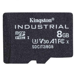 Kingston Technology industrial Memoria microsdhc 8gb UHS-I Clase 10 negro