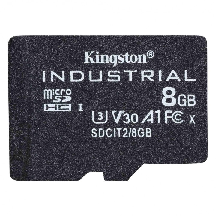 Kingston Technology industrial Memoria microsdhc 8gb UHS-I Clase 10 negro