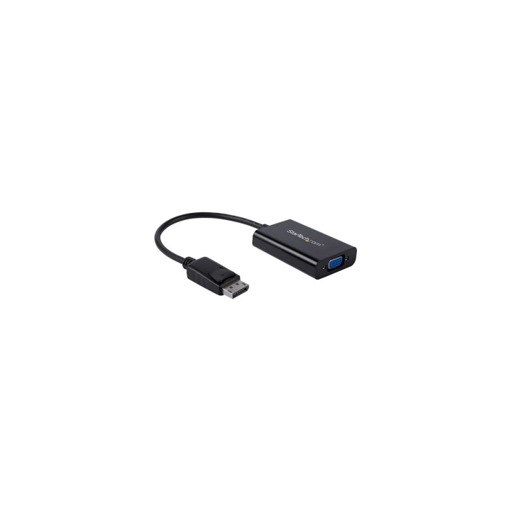 StarTech.com Adaptador de vÍ­deo DisplayPort a VGA con audio Negro