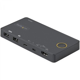 StarTech.com Switch Conmutador de 2 Puertos HÍ­brido USB-A HDMI y USB-C para 1 Monitor HDMI 2.0 4K de 60Hz para Ordenador de