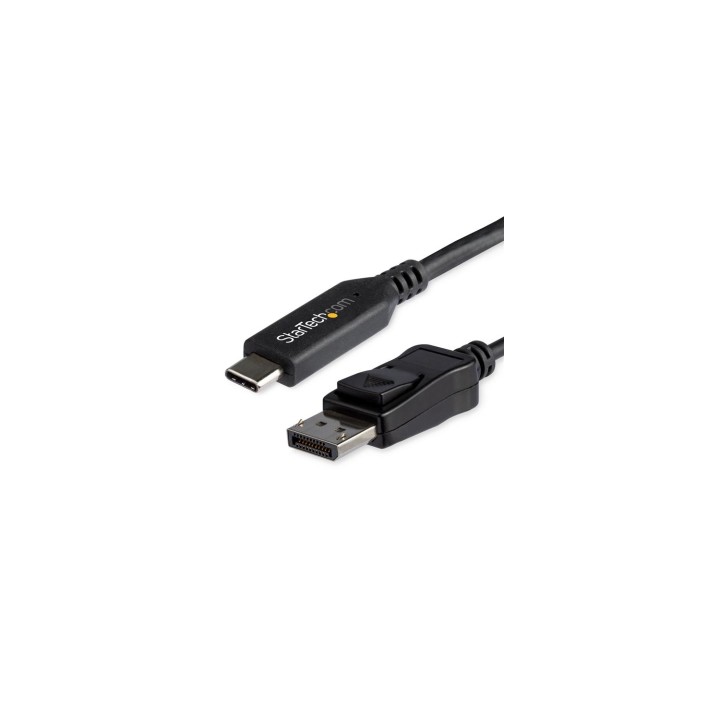 StarTech.com CDP2DP146B adaptador de cable de vÍ­deo 1,8 m USB Tipo C DisplayPort Negro