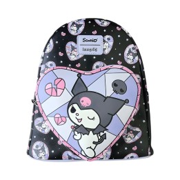 Mochila Hello Kittty Kuromi Stained Glass Loungefly 26cm