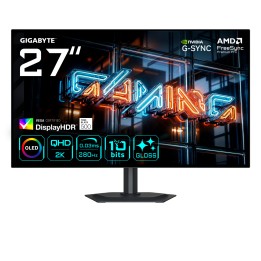 GIGABYTE MO27Q28GR Monitor Gaming WOLED Brillante 27” QHD - 2560 x 1440, 280Hz, 0.03ms, 335 cd/m², Display HDR True Black 500,