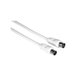 Hama 00205029 cable coaxial 3 m Blanco