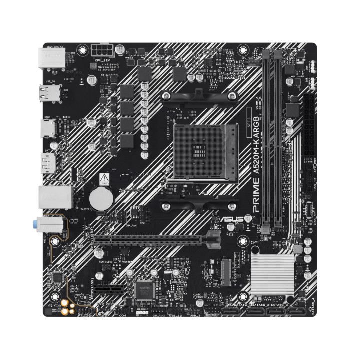 ASUS PRIME A520M-K ARGB AMD A520 Zócalo AM4 micro ATX