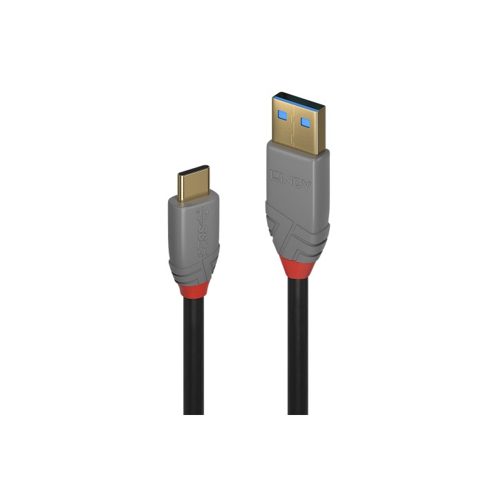 Lindy 36913 cable USB 2 m USB C USB A Negro