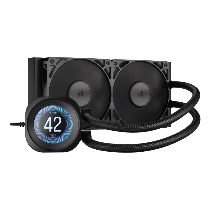 Corsair Nautilus 240 RS LCD Procesador Sistema de refrigeración líquida todo en uno 12 cm Negro 1 pieza(s)