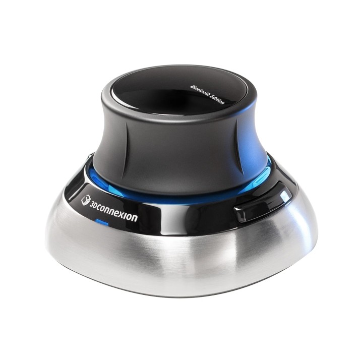 3Dconnexion SpaceMouse ratón Oficina RF Wireless + Bluetooth + USB Type-A 6DoF
