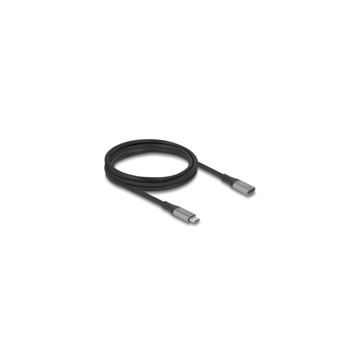 DeLOCK 81202 cable USB USB4 Gen 2x2 2 m USB C Negro, Gris
