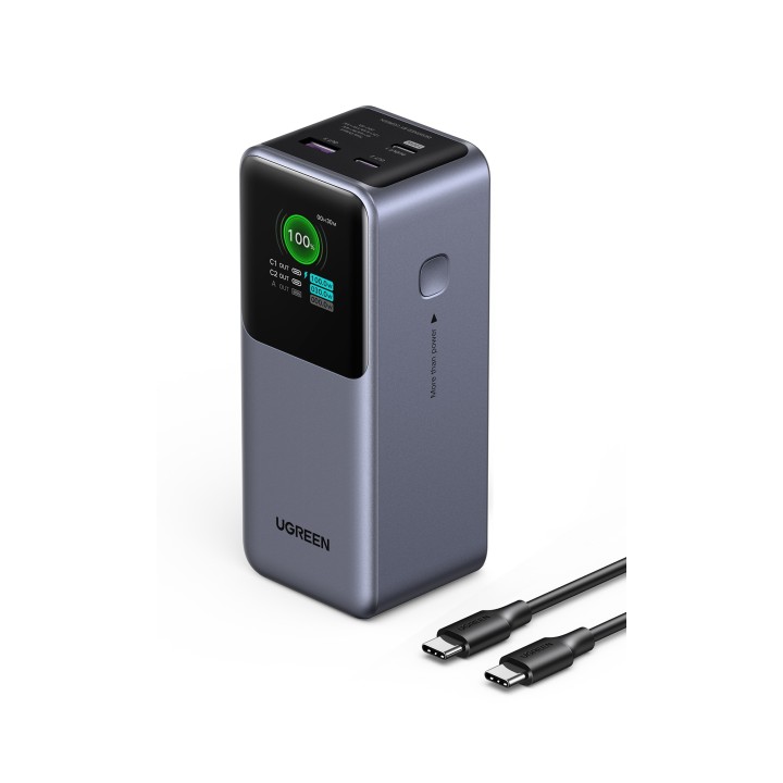 Ugreen 20000mAh 130W Fast Charging Powerbank Litio Gris