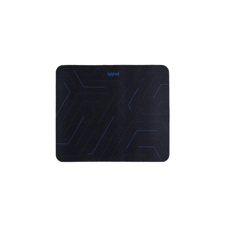 iggual Hexa-2 Alfombrilla de ratón para juegos Negro, Azul
