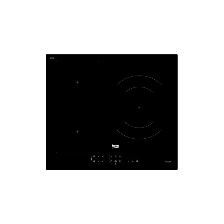 Beko HII63201FMT hobs Negro Integrado 60 cm Con placa de inducción 3 zona(s)