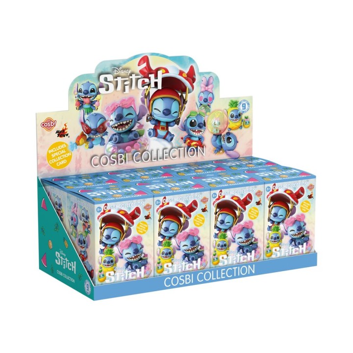 Figura sorpresa Cosbi Stitch on Holiday Stitch Disney surtido