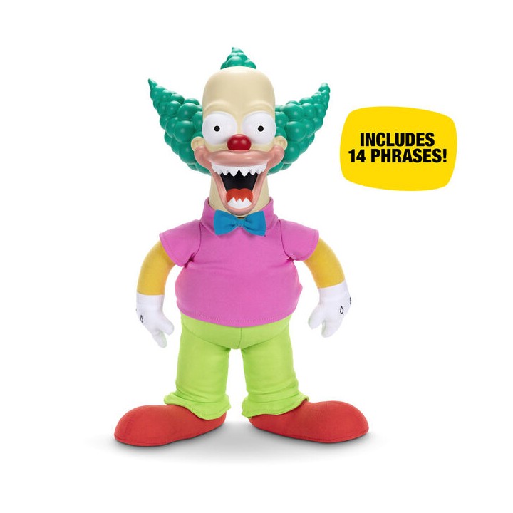 Muñeco parlante Krusty El Payaso Los Simpsons ingles 44cm