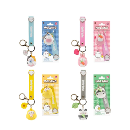 Llavero figura Animal Costume Molang 5cm surtido